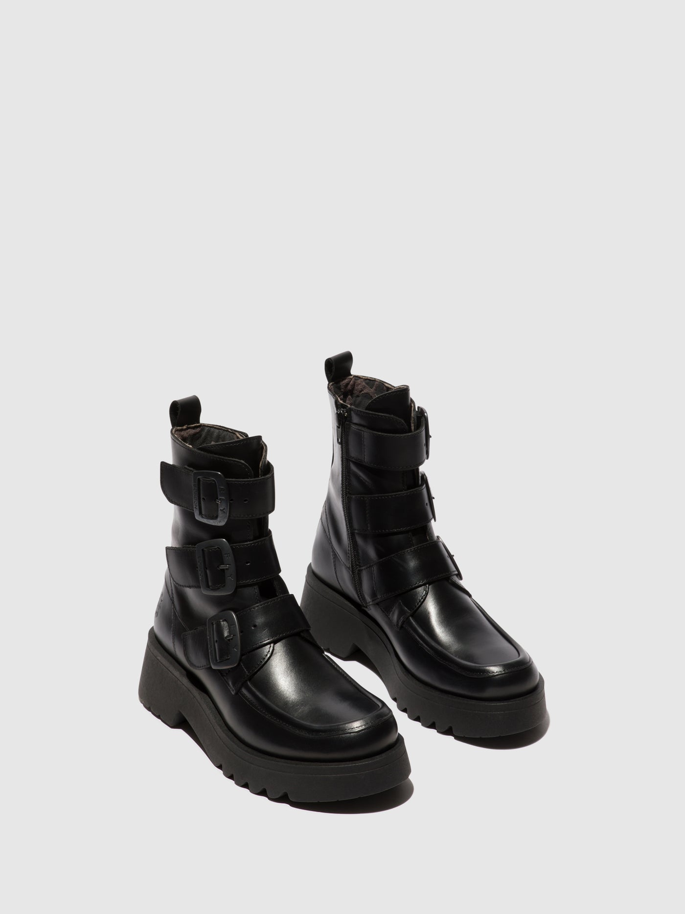 Buckle Ankle Boots MOCK972FLY BLACK