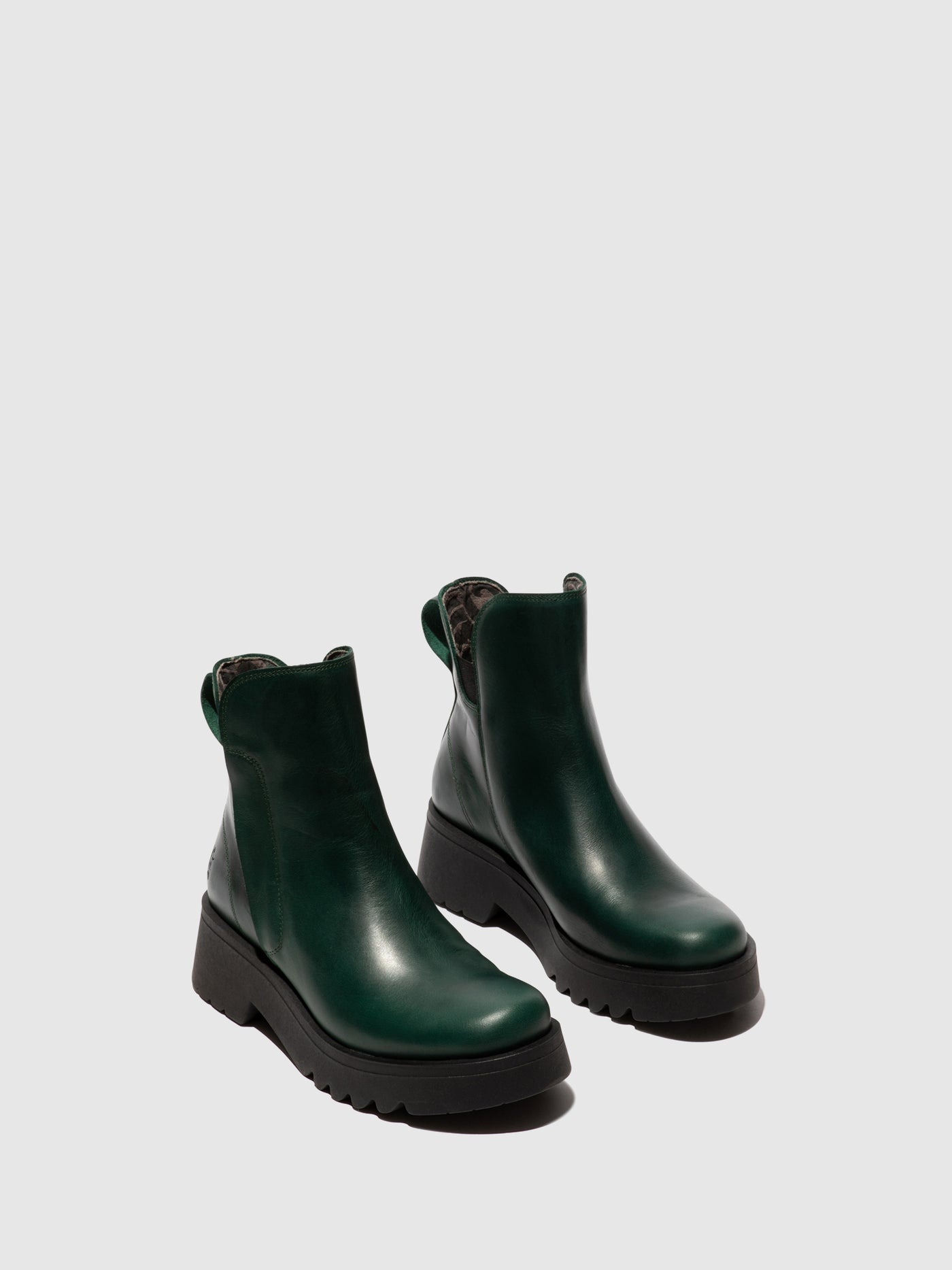 Zip Up Ankle Boots MUZZ977FLY PETROL