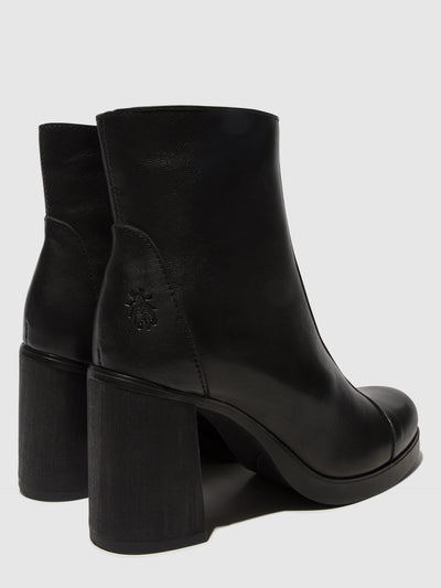 Zip Up Ankle Boots STIR985FLY BLACK