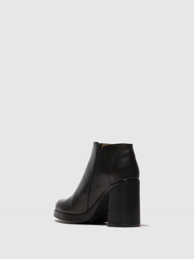 Zip Up Ankle Boots SHAR986FLY BLACK