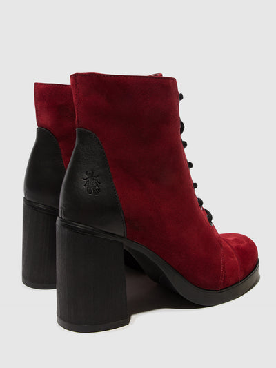 Lace-up Ankle Boots SONY989FLY WINE/BLACK