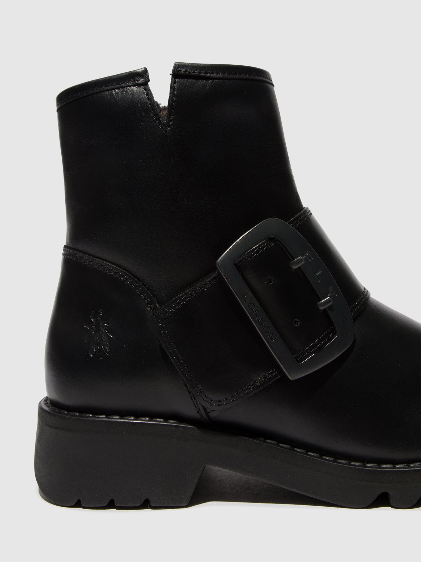 Buckle Ankle Boots RILY991FLY BLACK