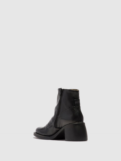 Zip Up Ankle Boots HINT003FLY BLACK