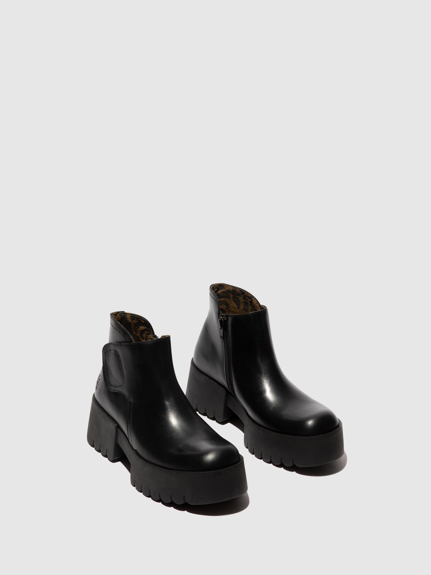Velcro Ankle Boots ENDO006FLY BLACK