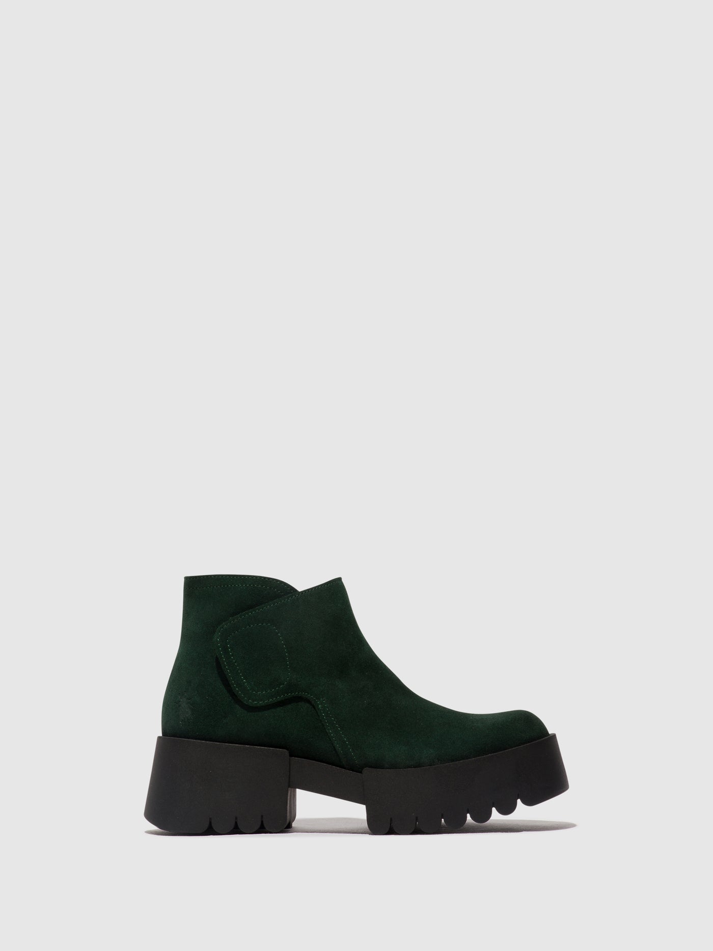 Velcro Ankle Boots ENDO006FLY GREEN FOREST