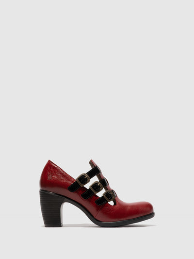 Buckle Shoes KACY011FLY RED/BLACK