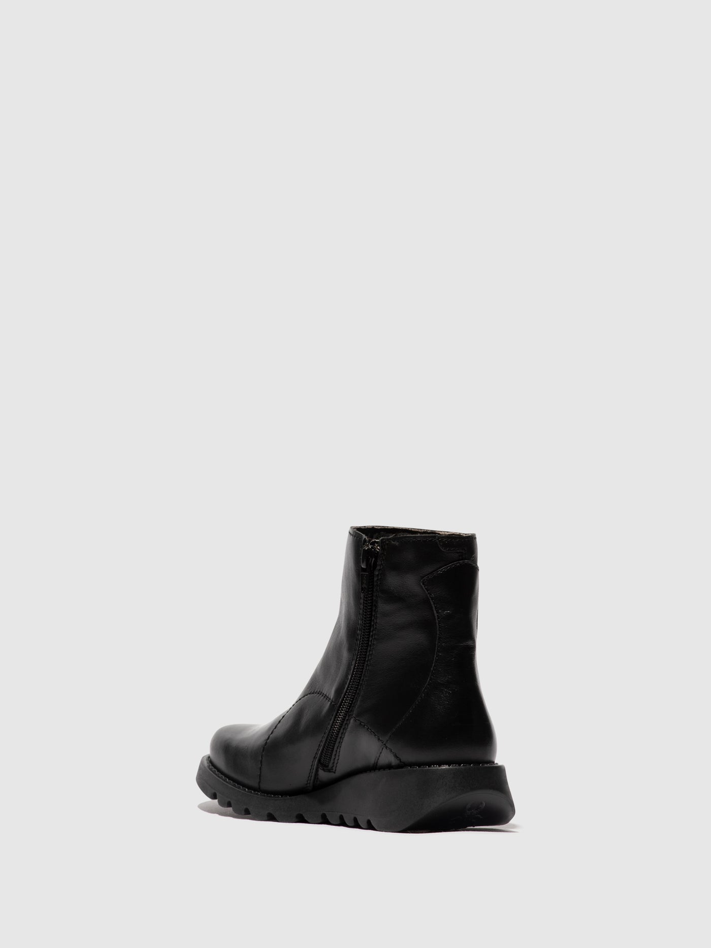Zip Up Ankle Boots SAGU014FLY BLACK