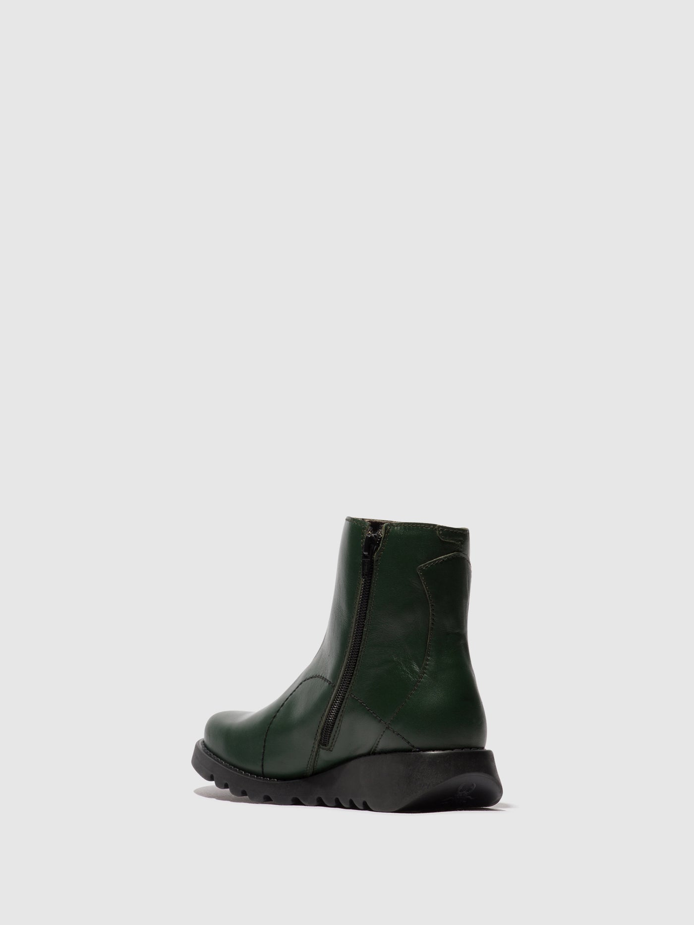 Zip Up Ankle Boots SAGU014FLY DK. GREEN