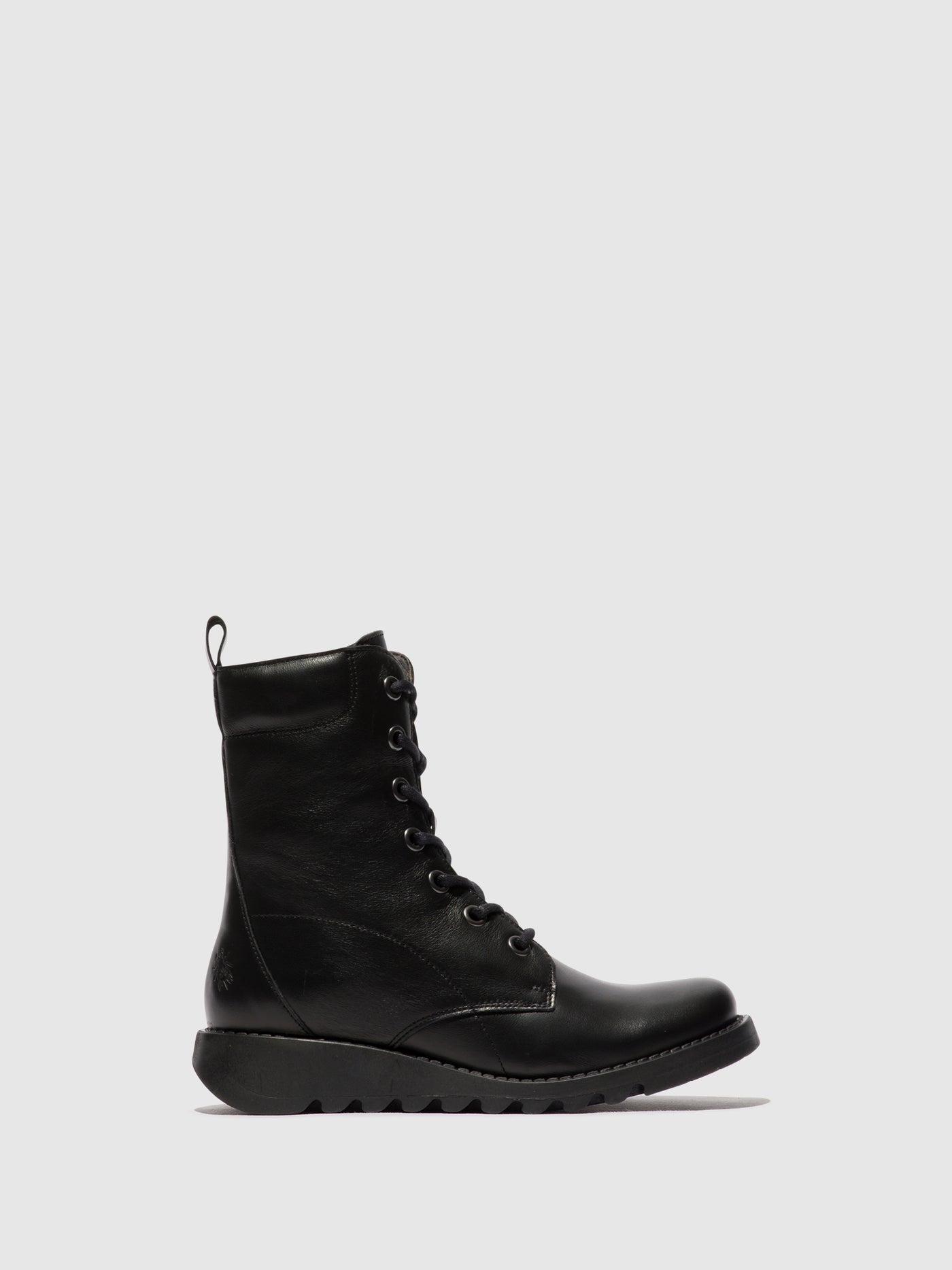 Lace-up Ankle Boots SILF015FLY BLACK