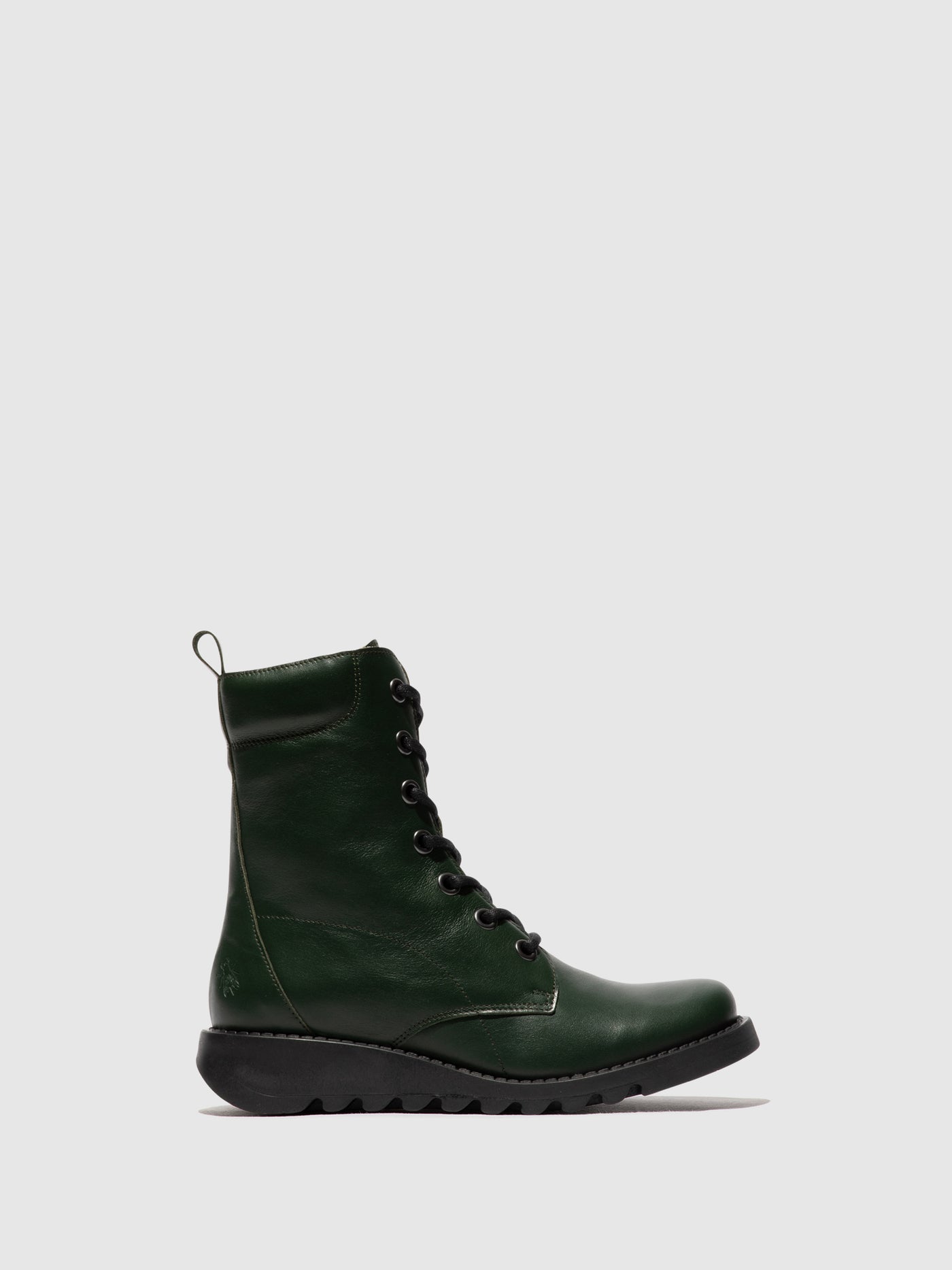 Lace-up Ankle Boots SILF015FLY DK.GREEN
