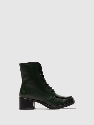 Lace-up Ankle Boots KASS017FLY DARK GREEN/BLACK