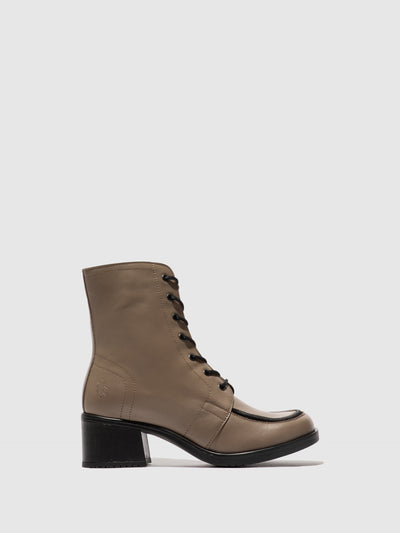 Lace-up Ankle Boots KASS017FLY TAUPE/BLACK