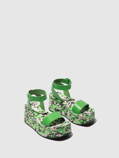 Platform Sandals CAMU034FLY GREEN