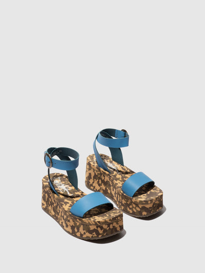 Platform Sandals CAMU034FLY BLUE