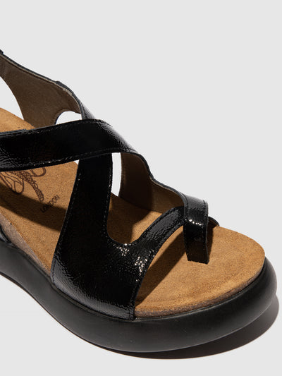 Velcro Sandals GAVI048FLY BLACK