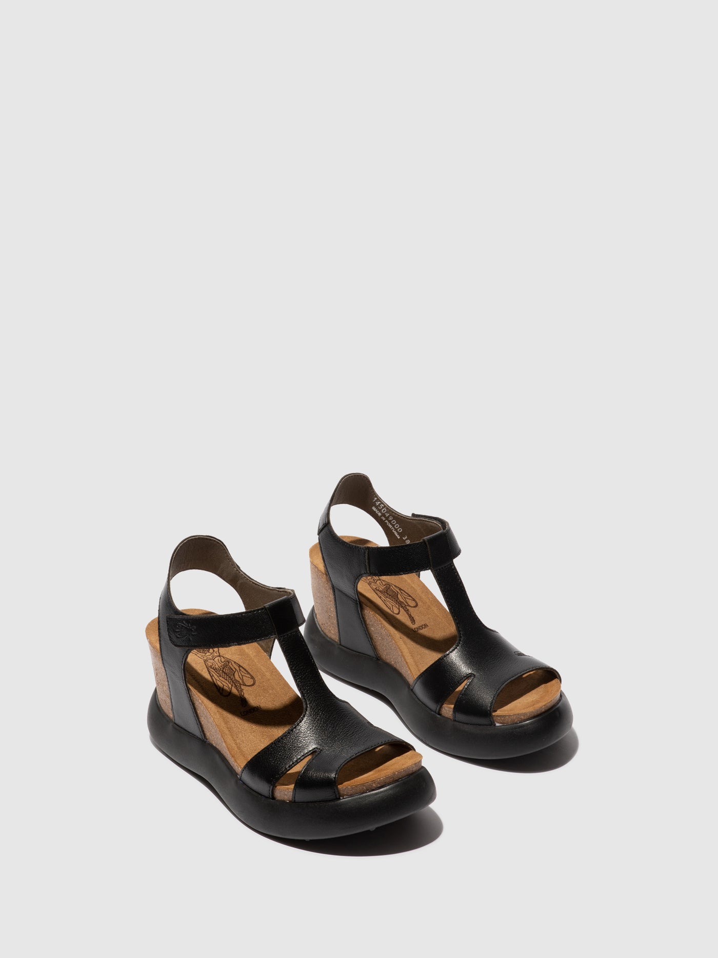 Velcro Sandals GUFI049FLY BLACK