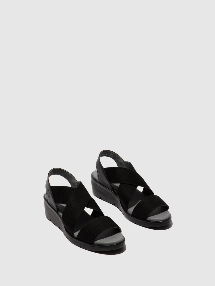 Fly london sandals black best sale