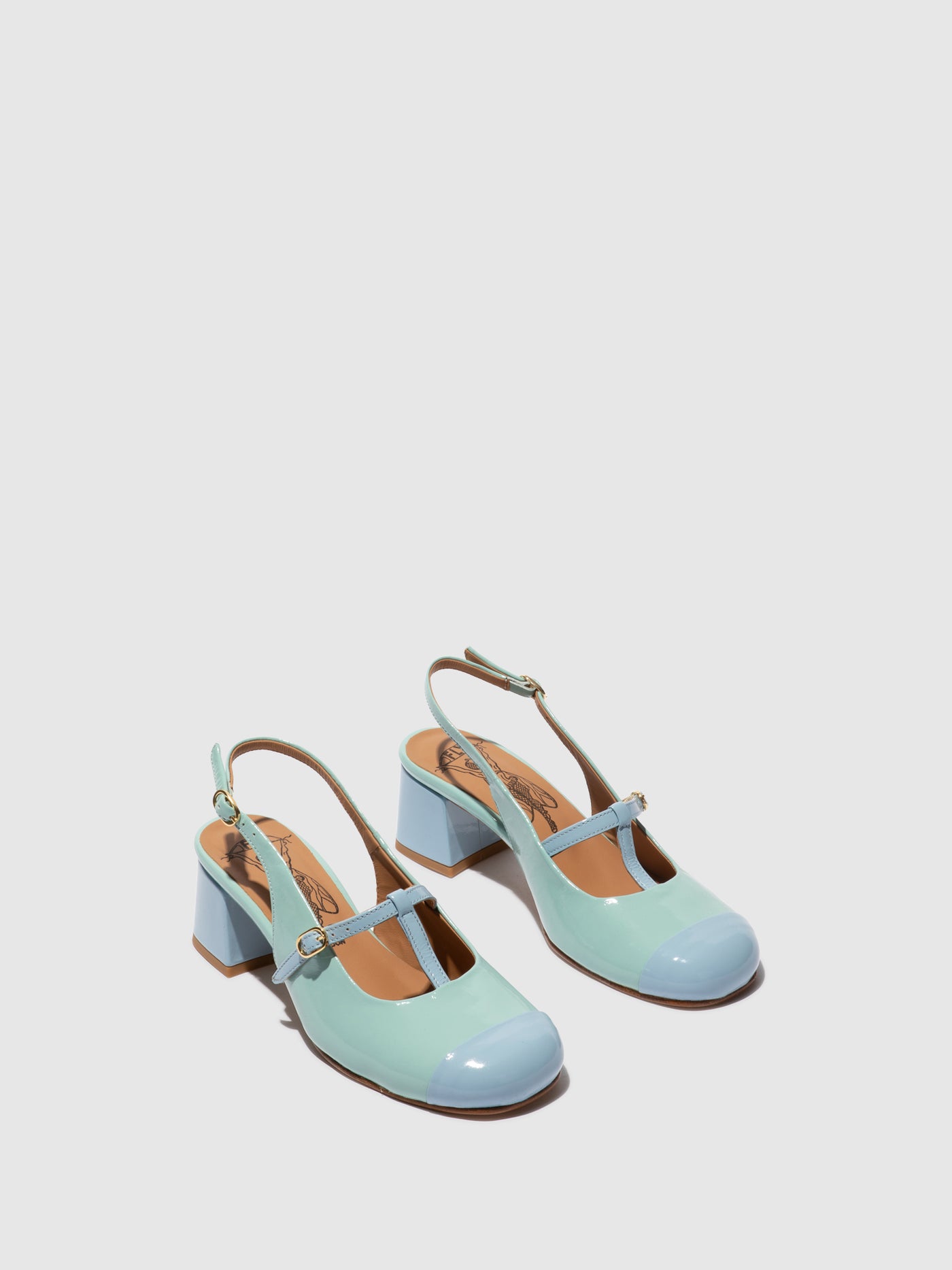 Sling-Back Sandals SOLN083FLY SKY BLUE/SPEARMINT