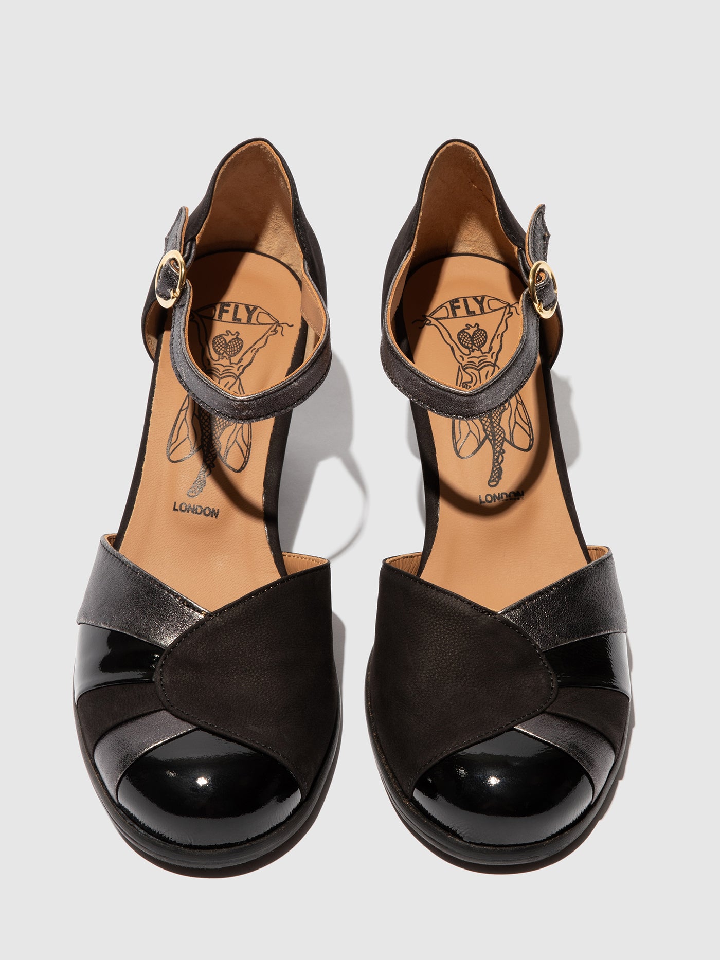 Heel Shoes BESH087FLY BLACK/BLACK/BLACK