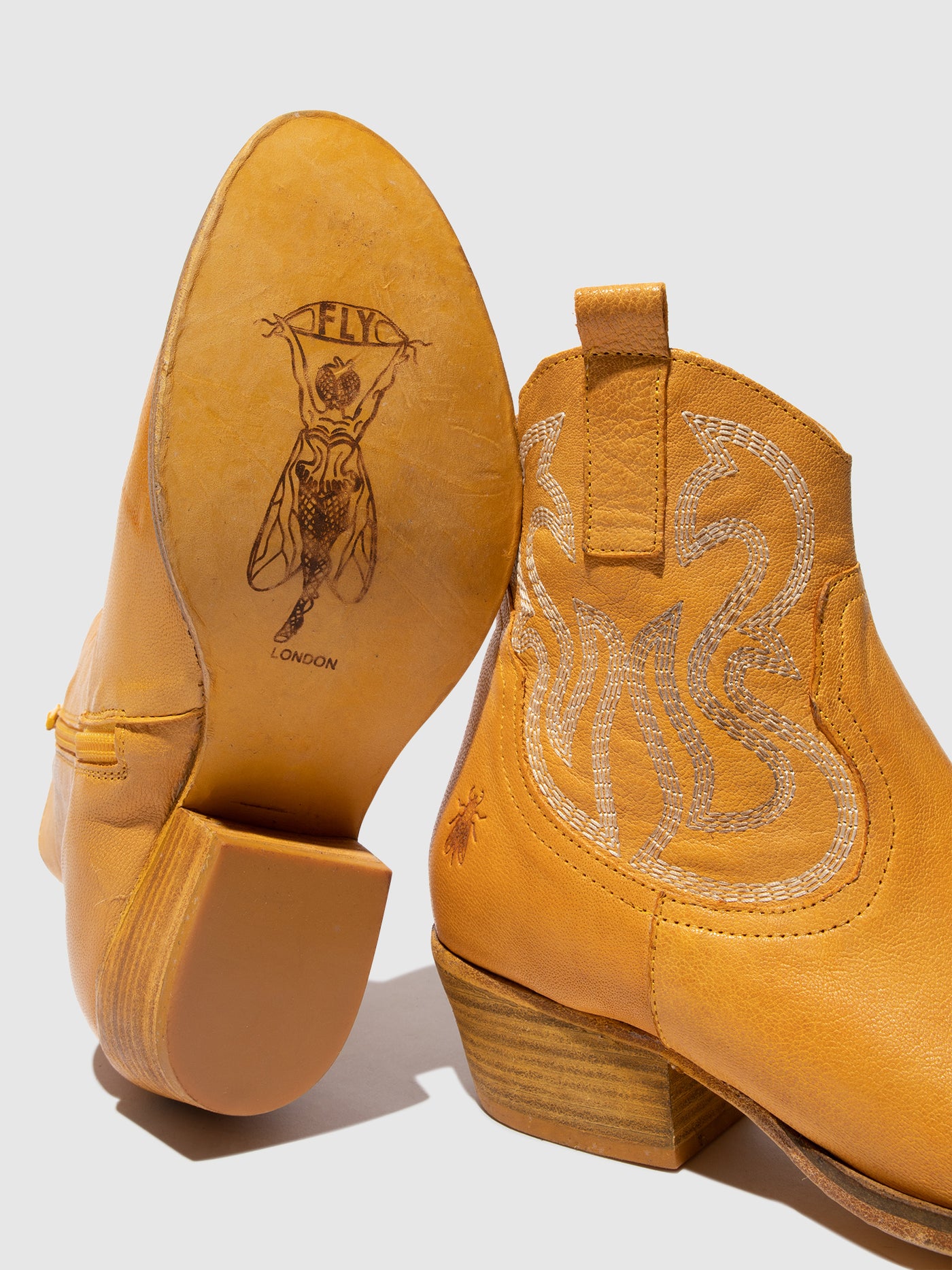 Cowboy Ankle Boots WAMI092FLY YELLOW