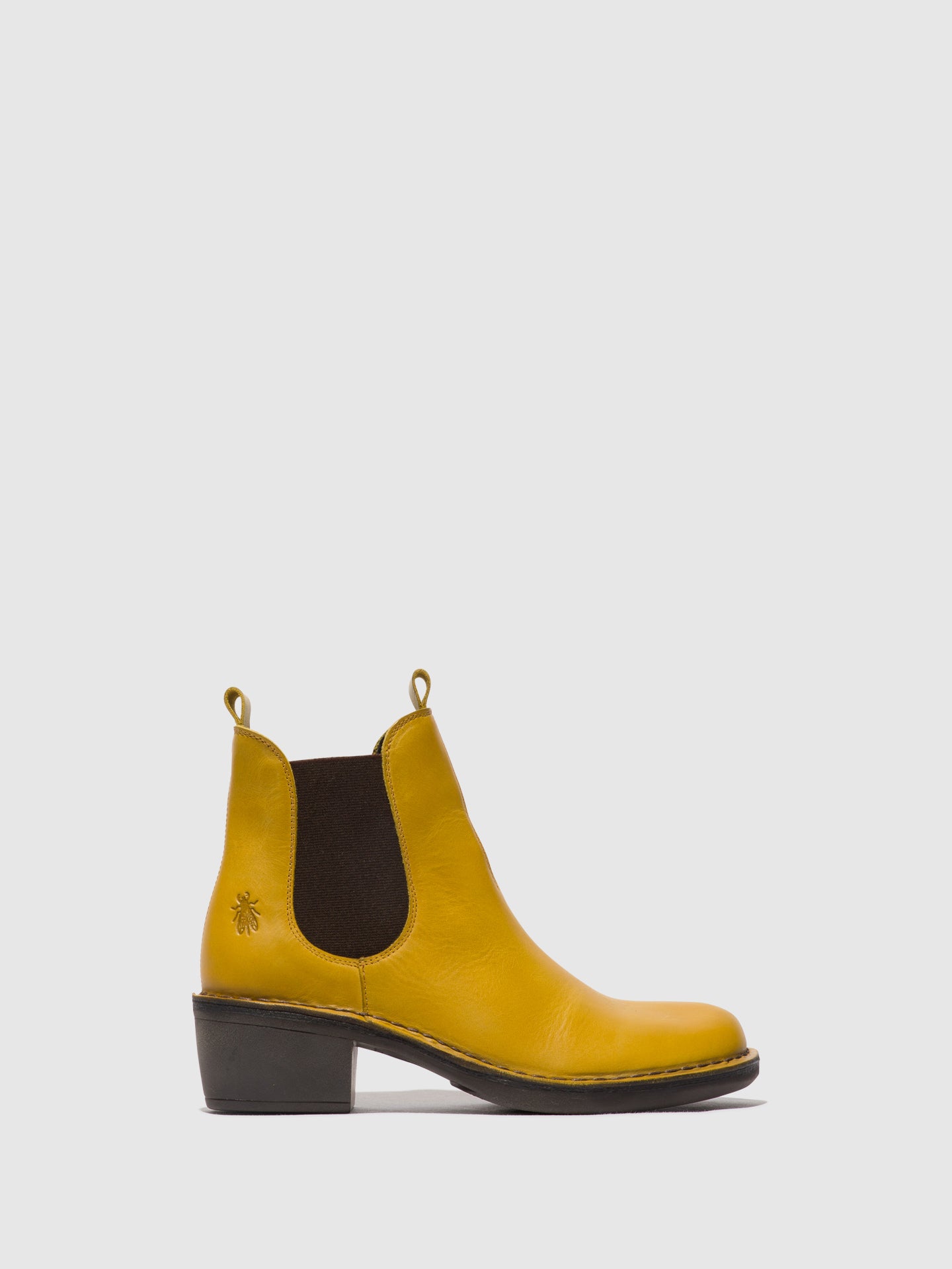 Fly London MEME030FLY Stivali Donna Moda - Cuoio Nero/Rosso, Tacco Comodo, Taglia 36 EU
