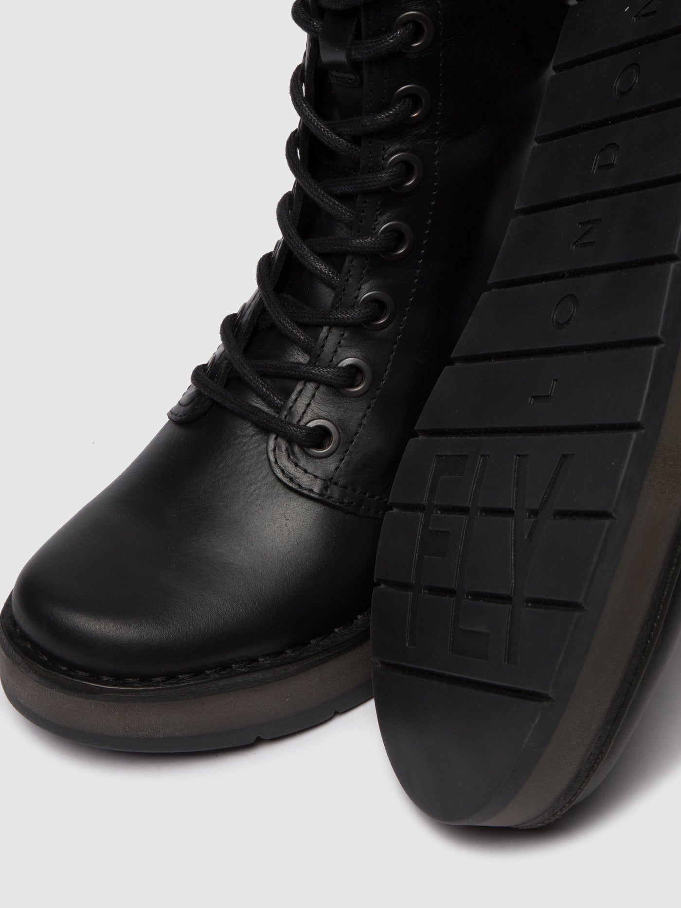 Lace-up Ankle Boots RAMI043FLY RUG BLACK