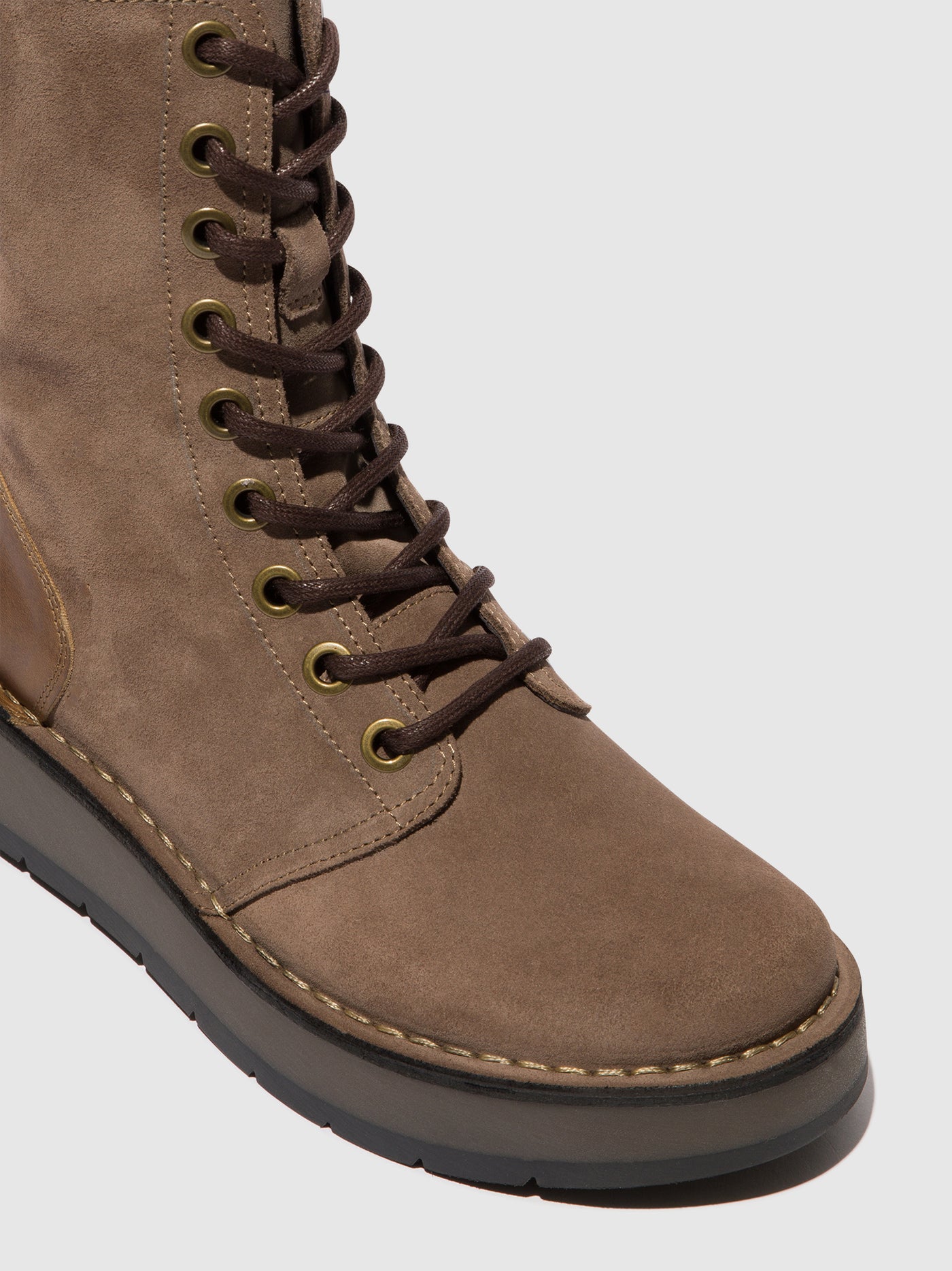 Lace-up Ankle Boots RAMI043FLY TAUPE/CAMEL