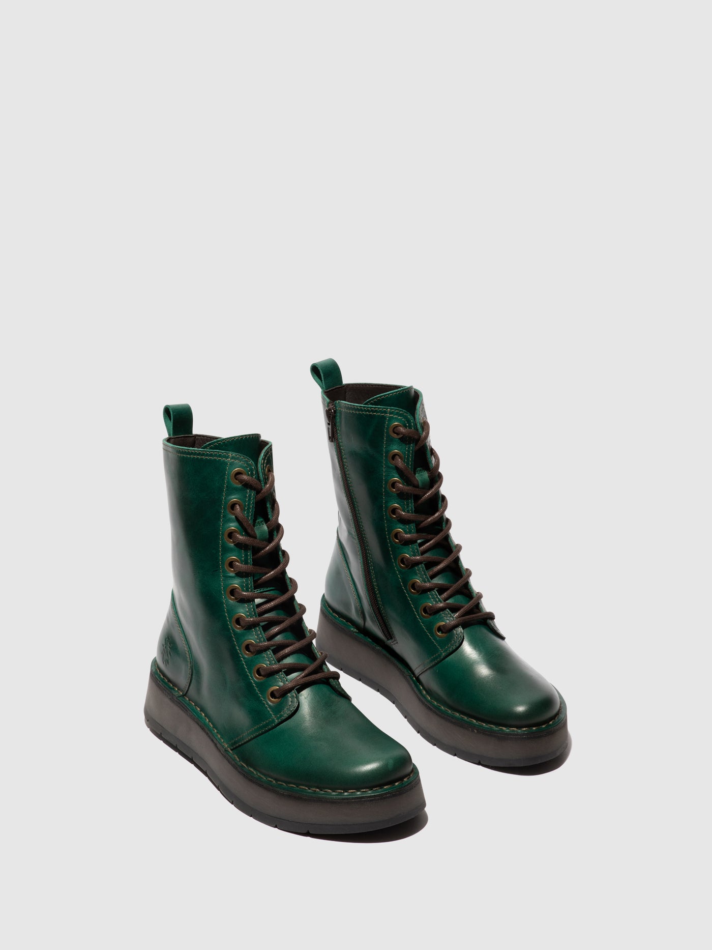 Lace-up Ankle Boots RAMI043FLY SHAMROCK GREEN