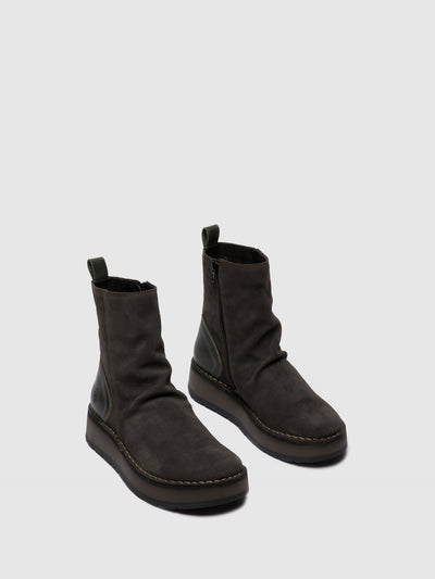 Zip Up Ankle Boots RENO053FLY OILSUEDE/RUG DIESEL