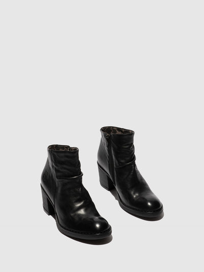 Zip Up Ankle Boots BELL061FLY VERONA BLACK