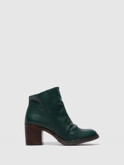 Zip Up Ankle Boots BELL061FLY VERONA GREEN FOREST