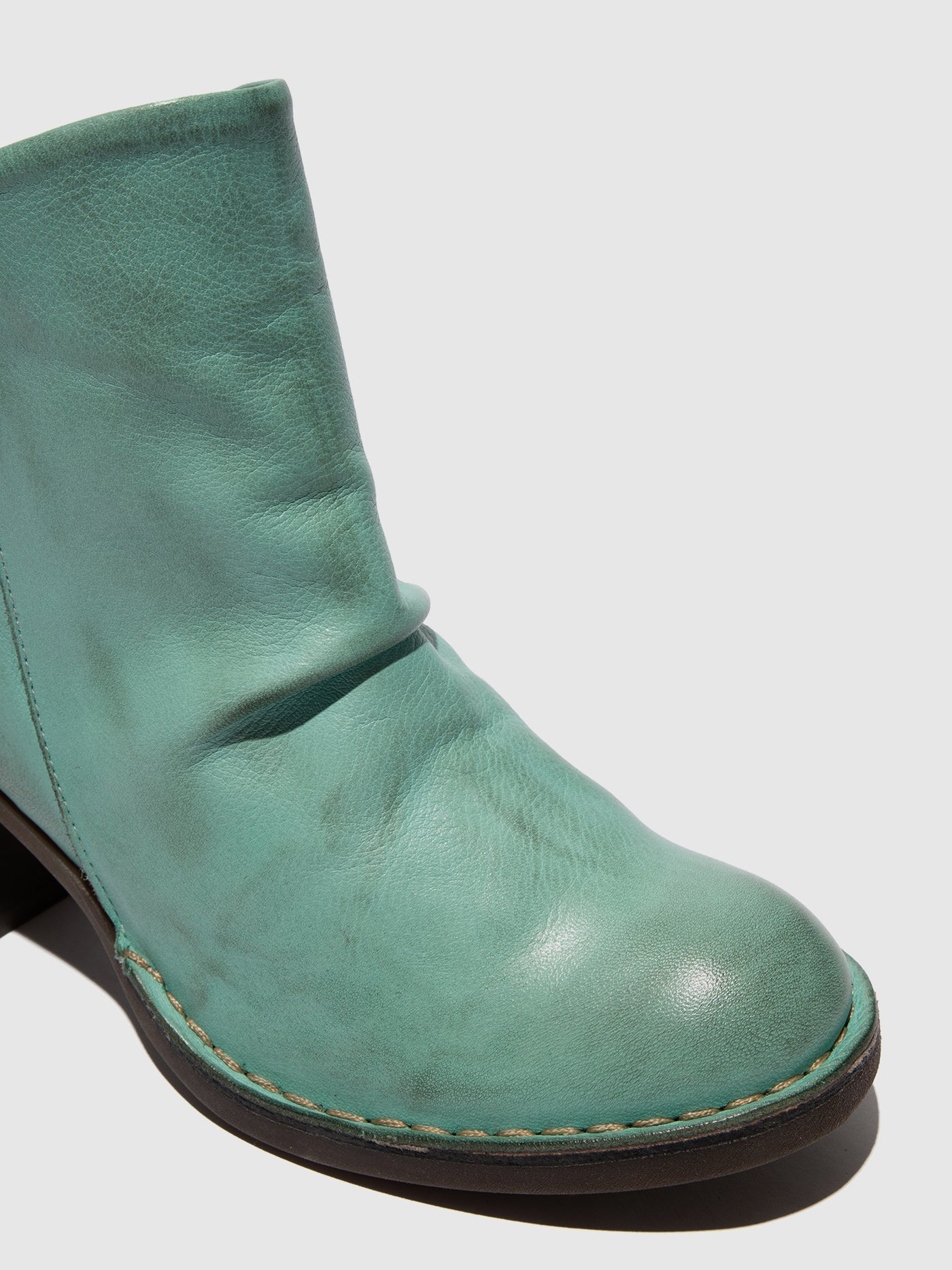 Zip Up Ankle Boots BELL061FLY SPEARMINT