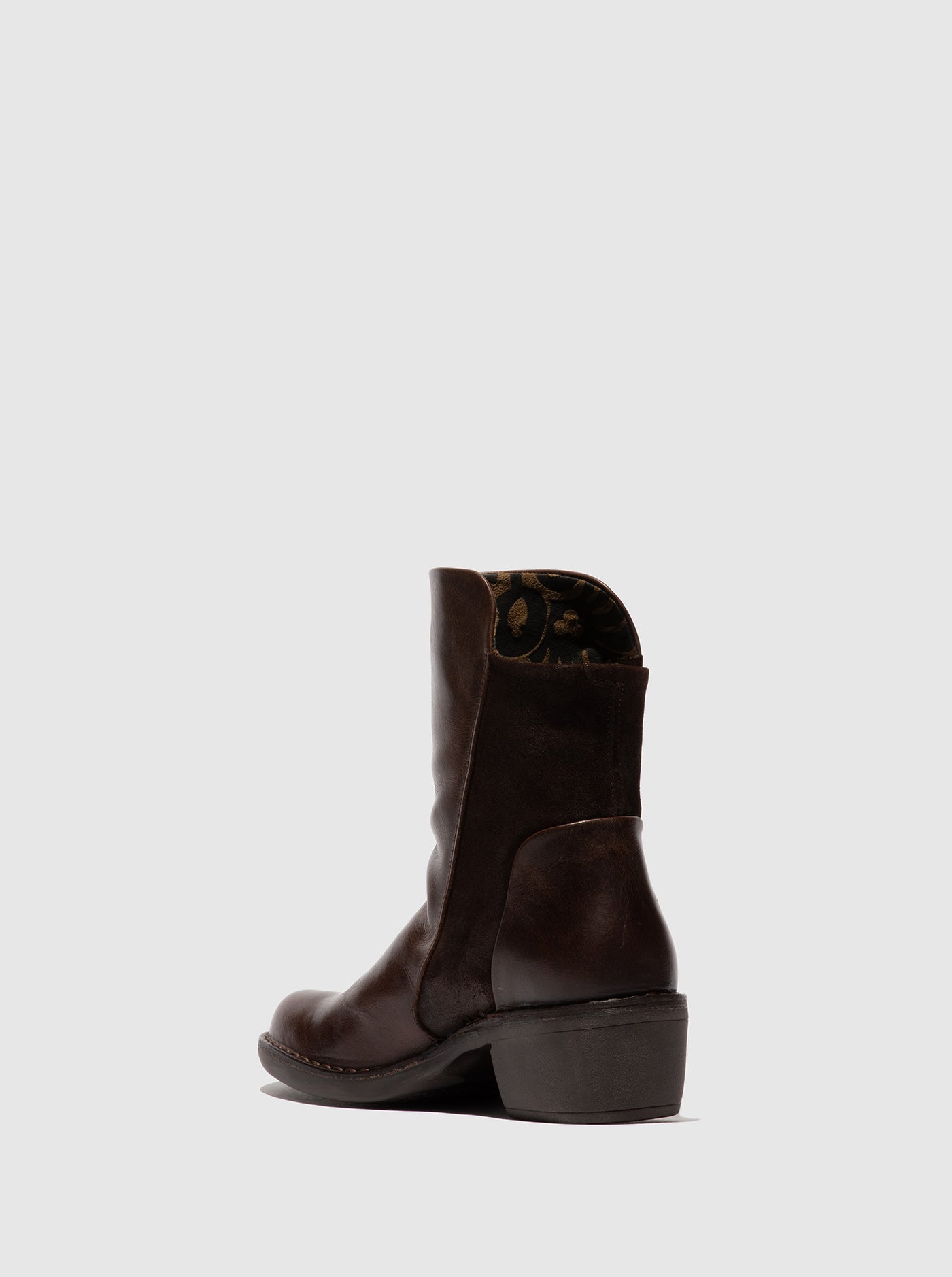Zip Up Ankle Boots MELY074FLY RUG/OILSUEDE DK BROWN/EXPRESSO