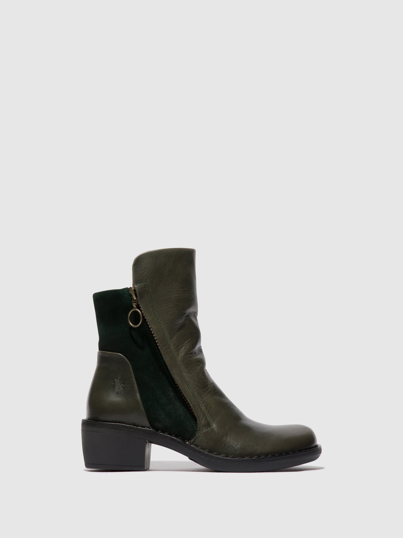 Zip Up Ankle Boots MELY074FLY DIESEL/GREEN FOREST