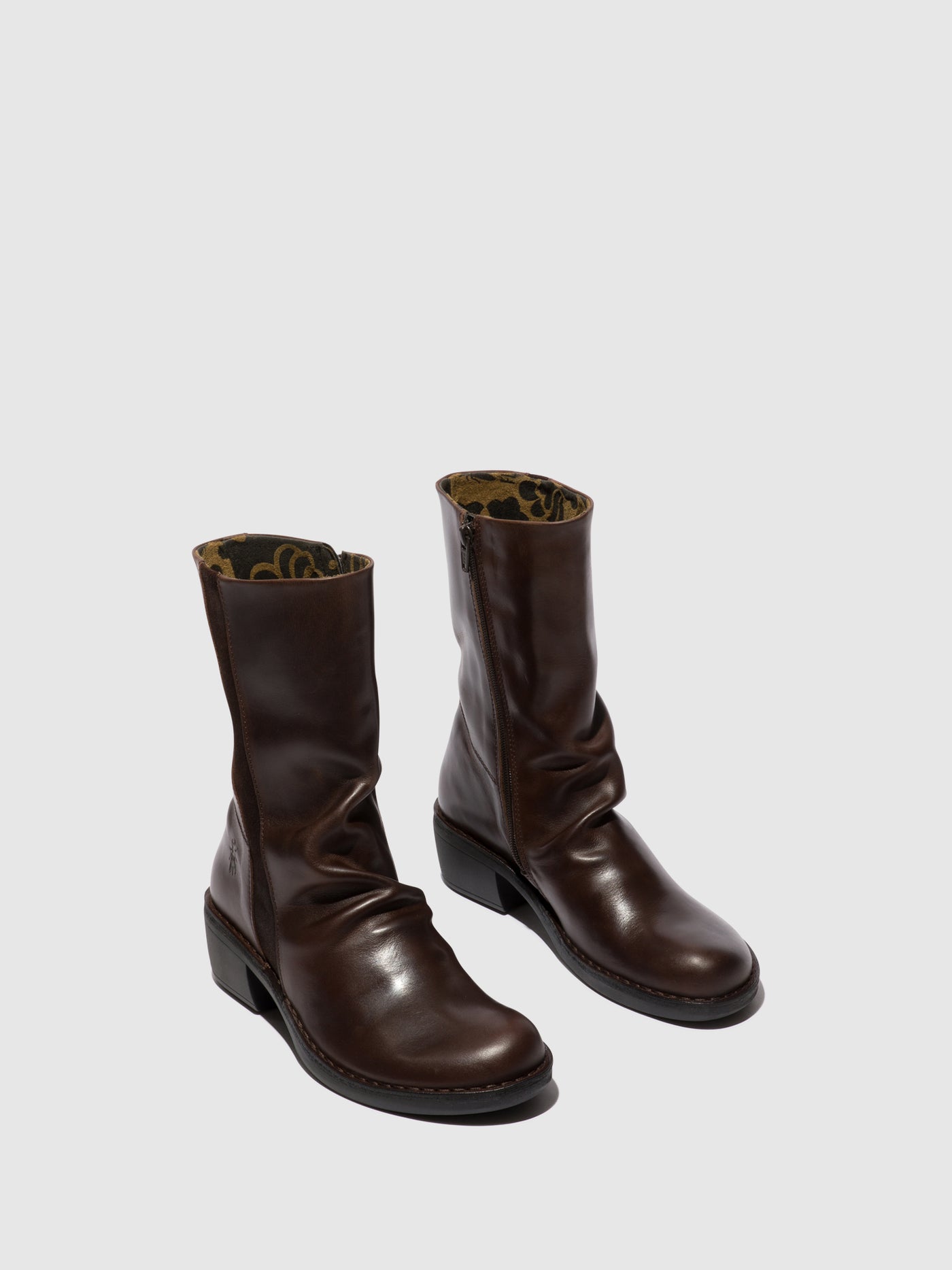 Zip Up Boots MECY092FLY DK.BROWN/EXPRESSO