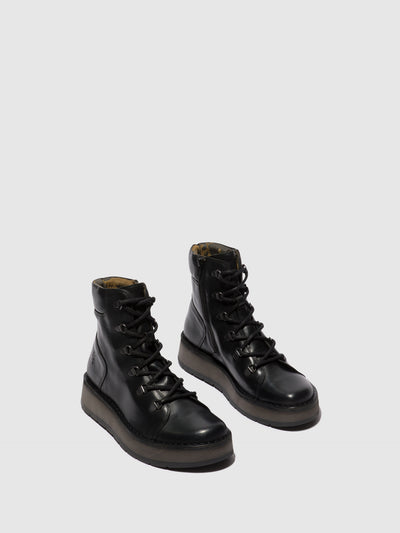 Lace-up Ankle Boots ROXY094FLY BLACK