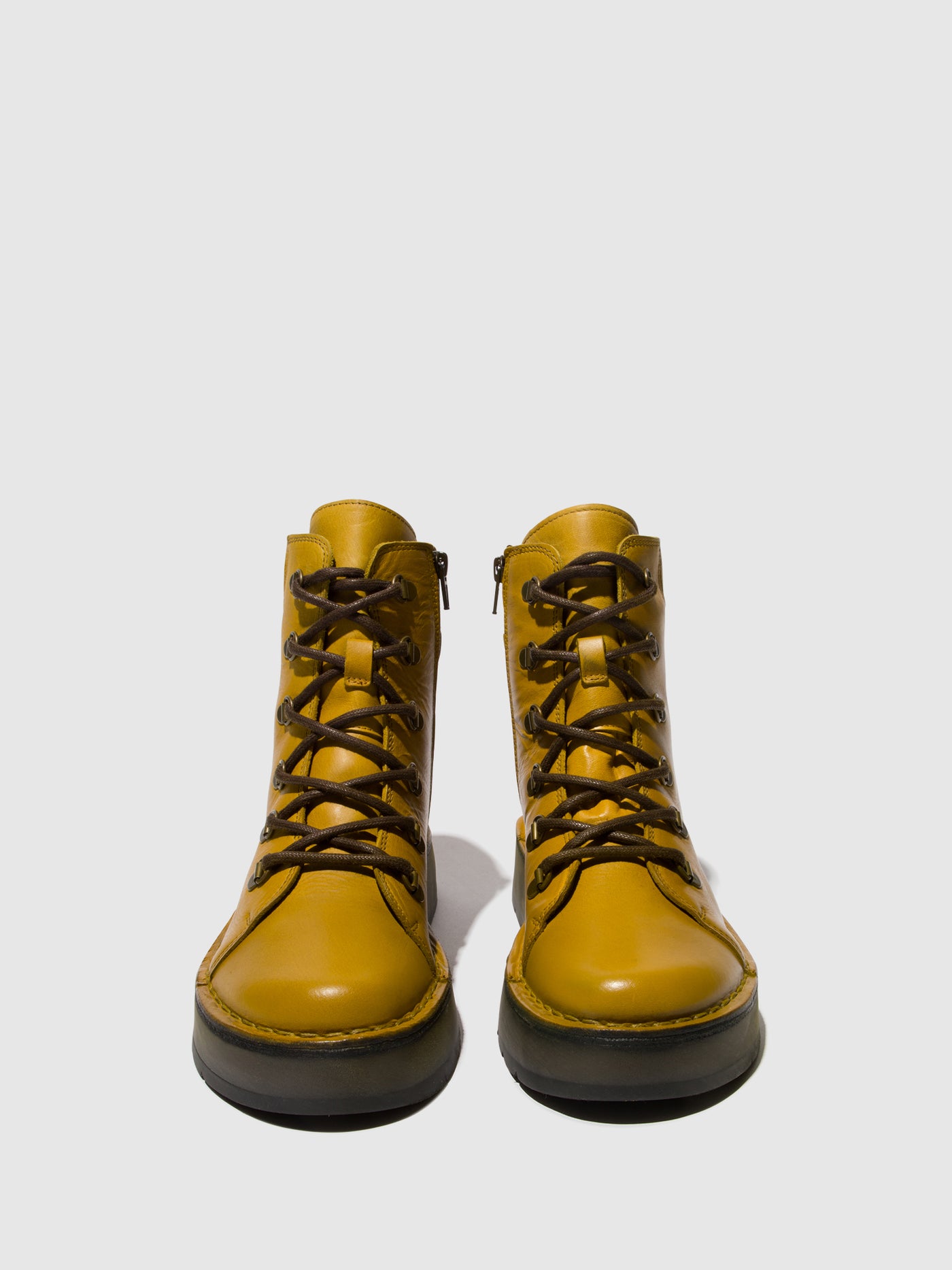 Lace-up Ankle Boots ROXY094FLY MUSTARD