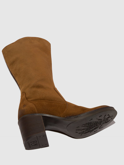 Zip Up Boots BALO096FLY CAMEL
