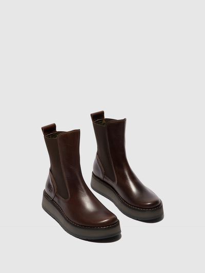 Chelsea Ankle Boots RUBA100FLY DARK BROWN