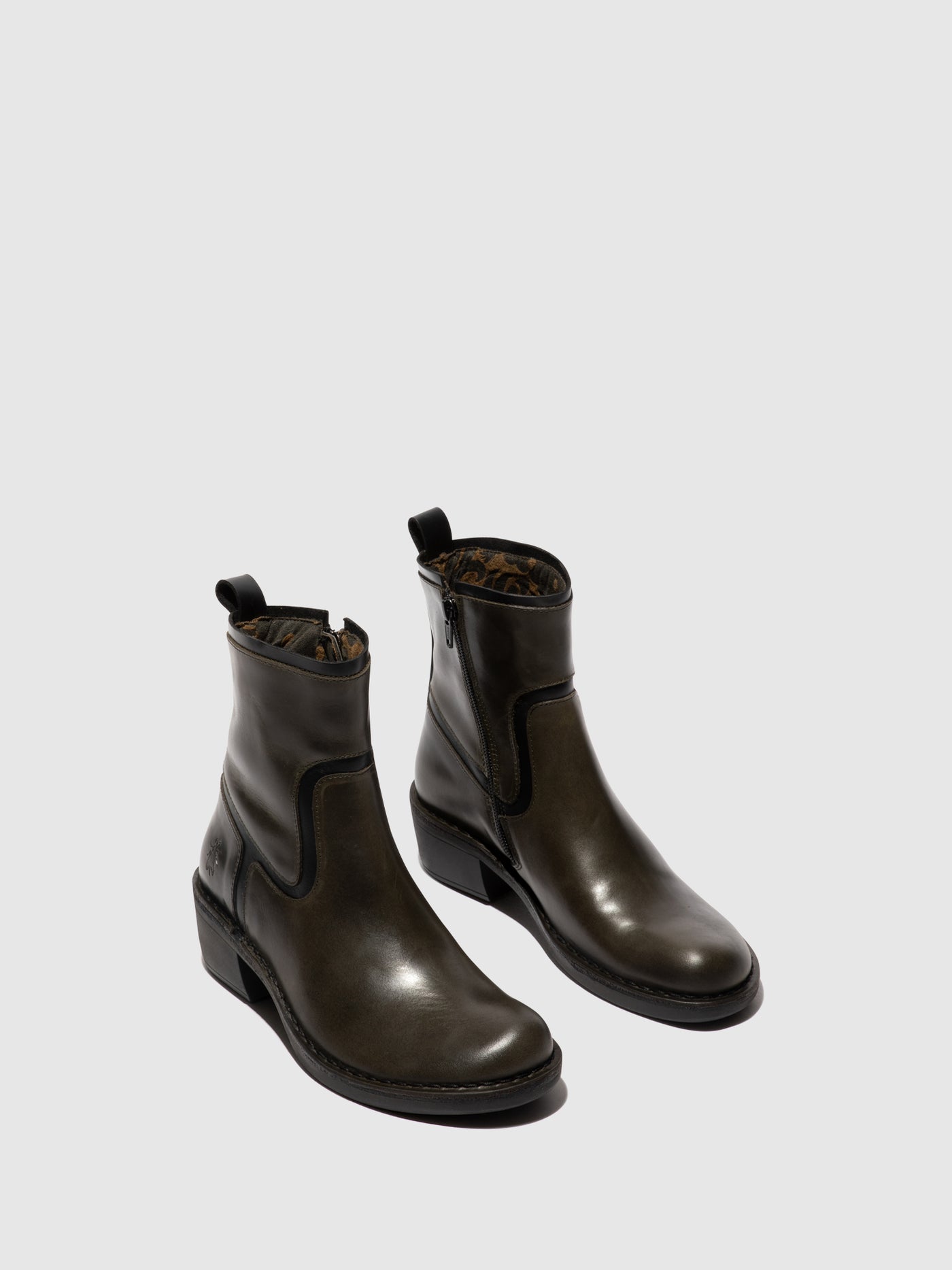 Zip Up Ankle Boots MIZI102FLY DIESEL/BLACK