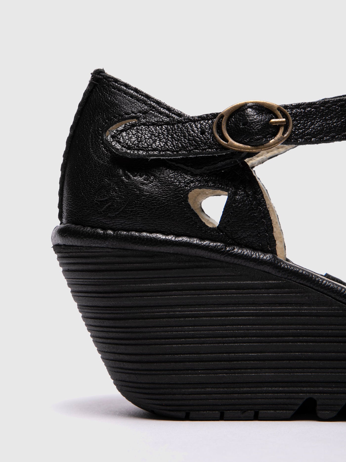 Wedge Sandals YUNA BLACK
