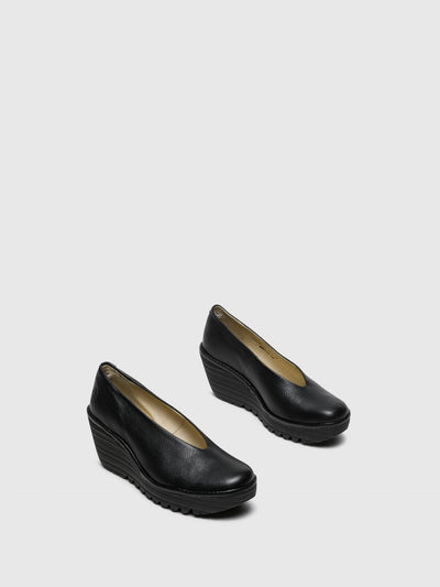 Wedge Shoes YAZ Gloss Black