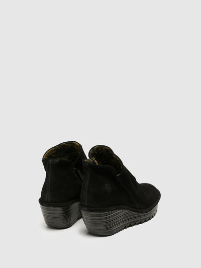 Zip Up Ankle Boots YIP BLACK