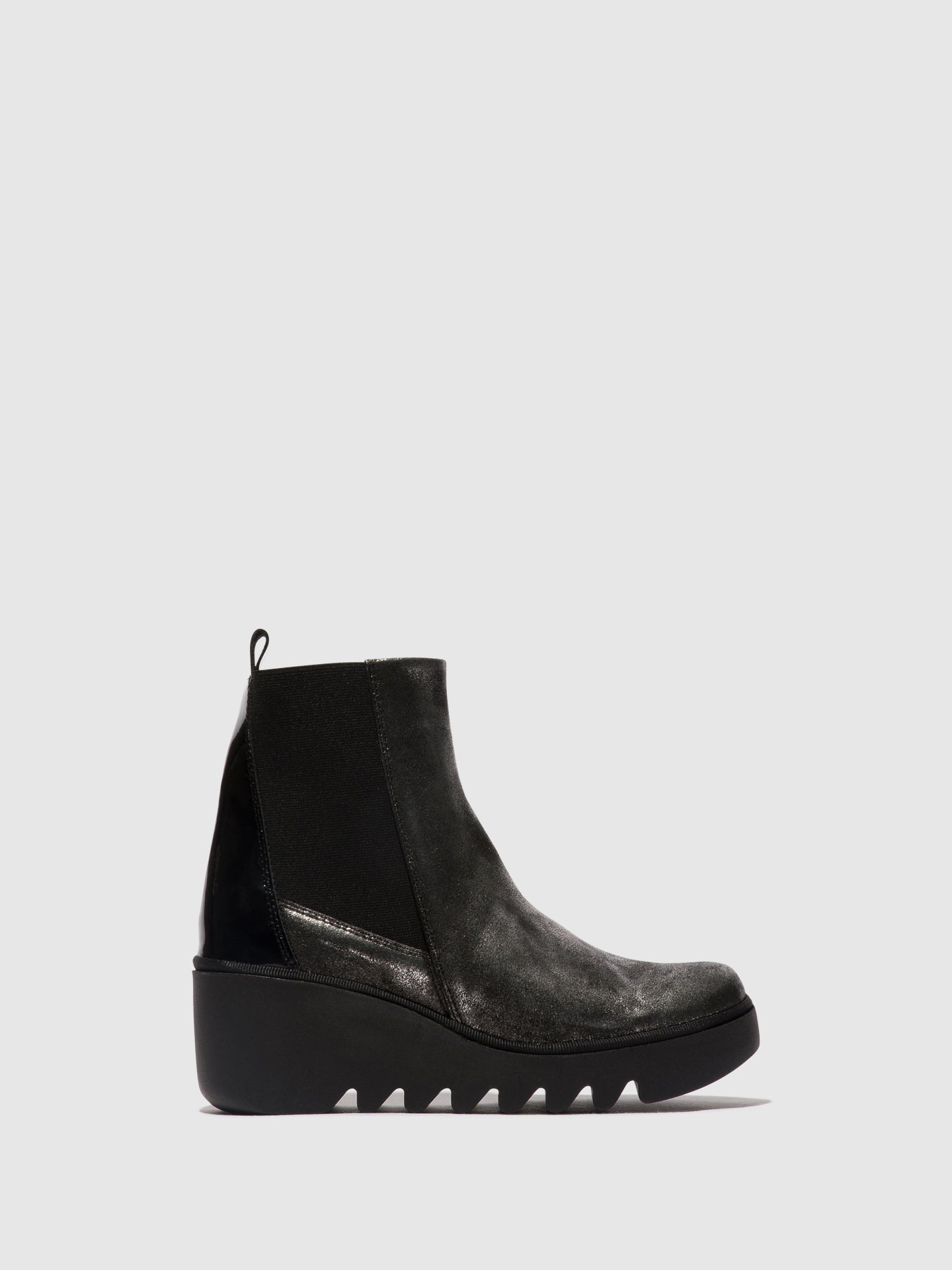 Chelsea Ankle Boots BAGU233FLY SILVER/BLACK – Fly London EU