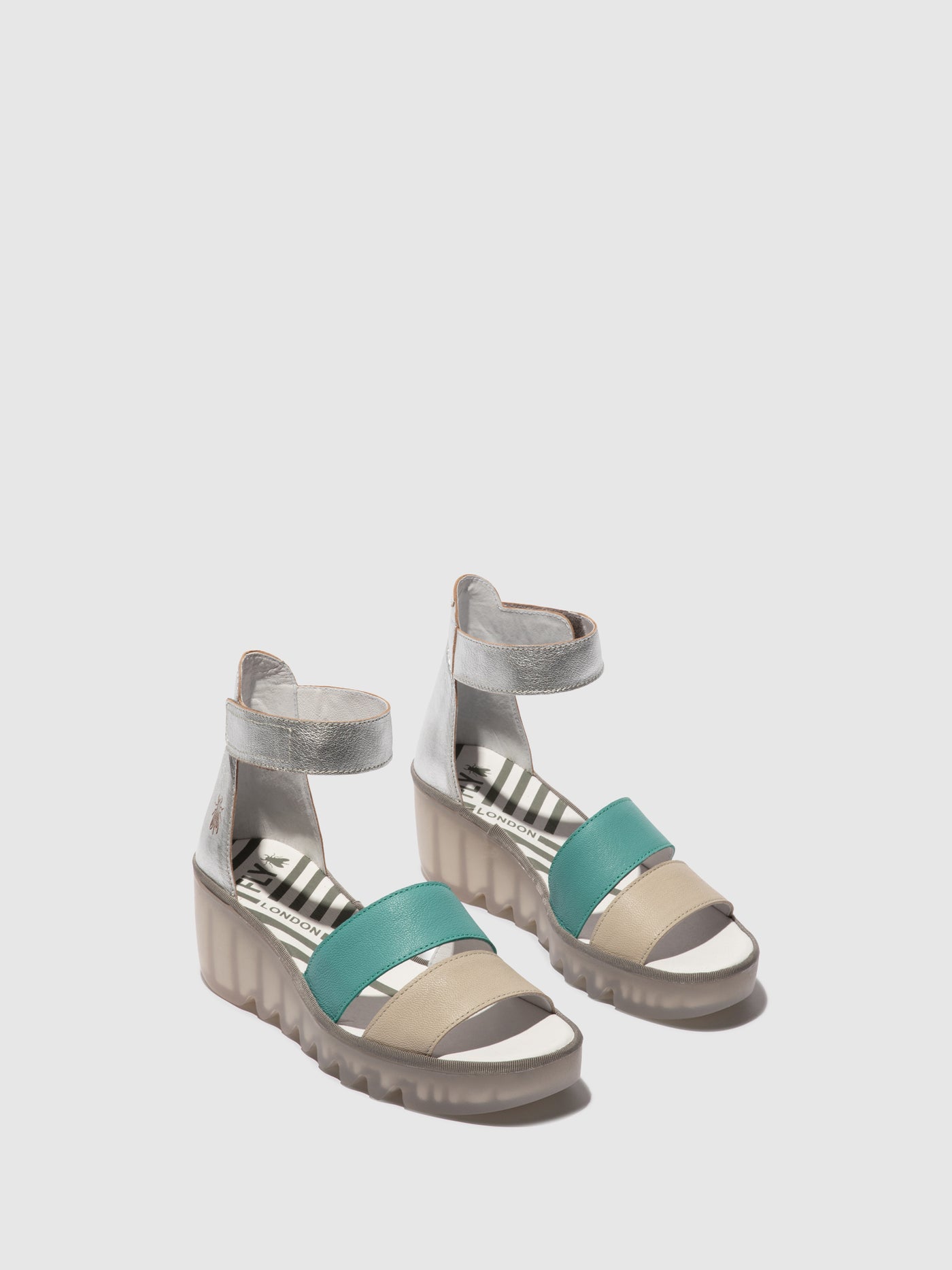 Strappy Sandals BONO290FLY CLOUD/TURQUOISE/SILVER