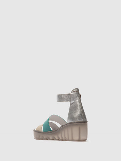 Strappy Sandals BONO290FLY CLOUD/TURQUOISE/SILVER