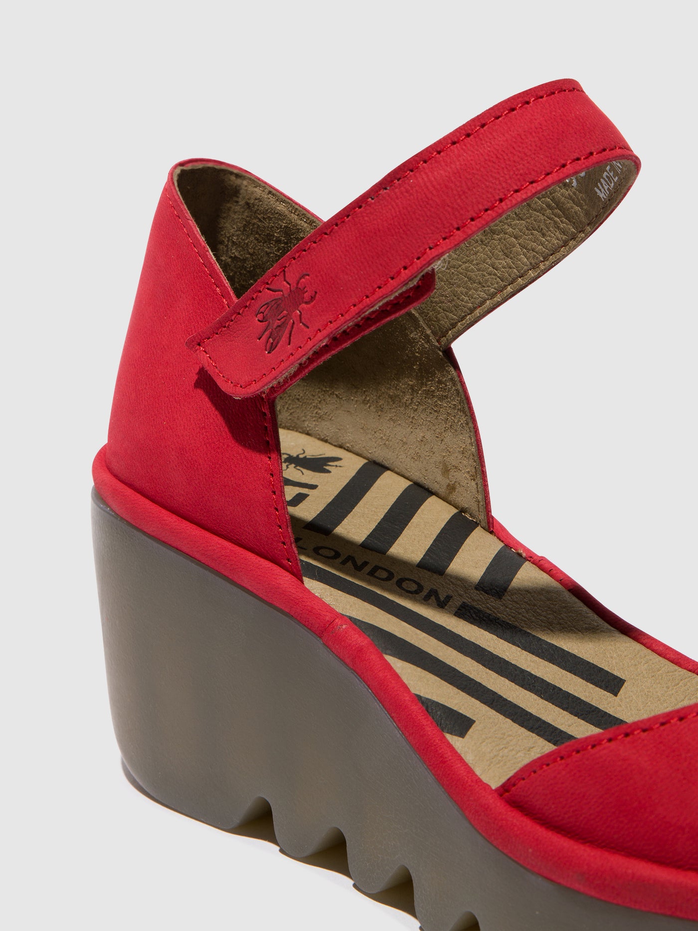 Ankle Strap Sandals BISO305FLY LIPSTICK RED