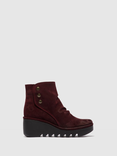 Zip Up Ankle Boots BROM344FLY OILSUEDE WINE