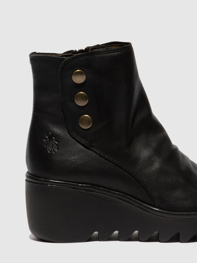 Zip Up Ankle Boots BROM344FLY BLACK