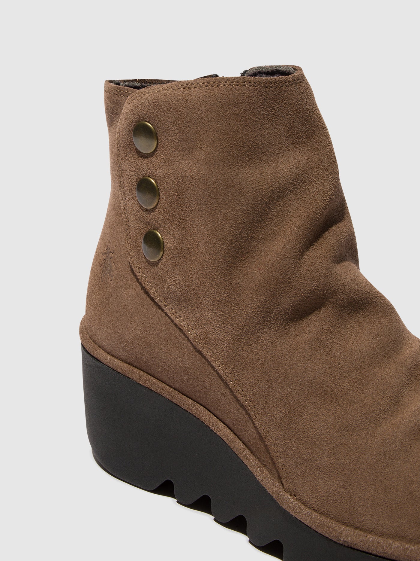 Zip Up Ankle Boots BROM344FLY TAUPE